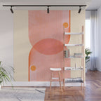 Abstraction_SUN_SUMMER_RED_HOT_SHINE_POP_ART_0322M Wall Mural Gallery Image 1