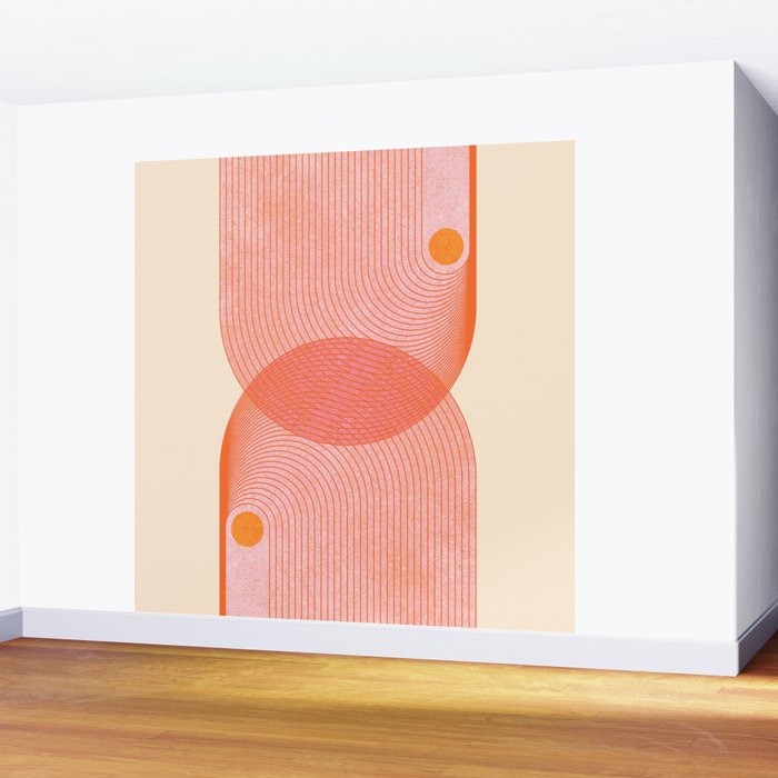 Abstraction_SUN_SUMMER_RED_HOT_SHINE_POP_ART_0322M Wall Mural Gallery Image 2