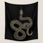 Vintage line snake Wall Tapestry Gallery Image 4