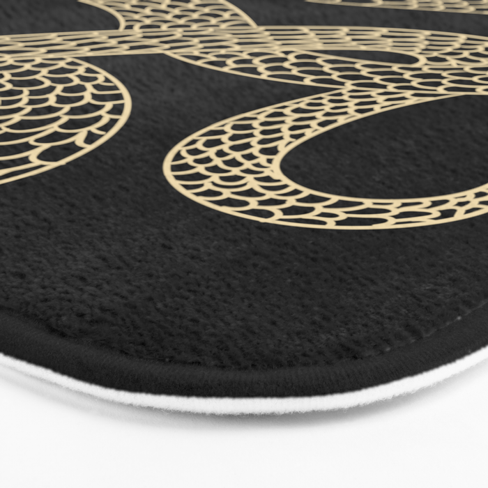 Vintage line snake Bath Mat Gallery Image 3