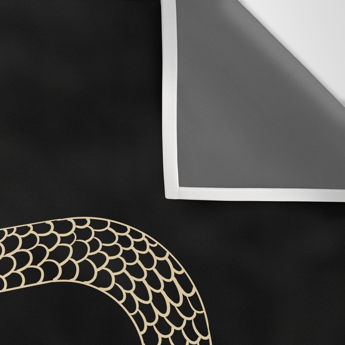 Vintage line snake Wall Tapestry Gallery Image 3
