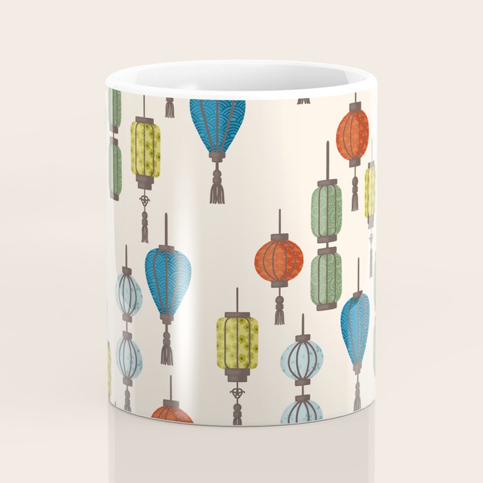 Colorful Lantern Pattern Coffee Mug Gallery Image 4