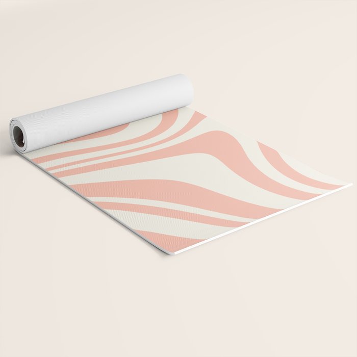 Abstract Wavy Stripes XLI Yoga Mat Gallery Image 2