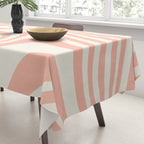 Abstract Wavy Stripes XLI Tablecloth Gallery Image 3
