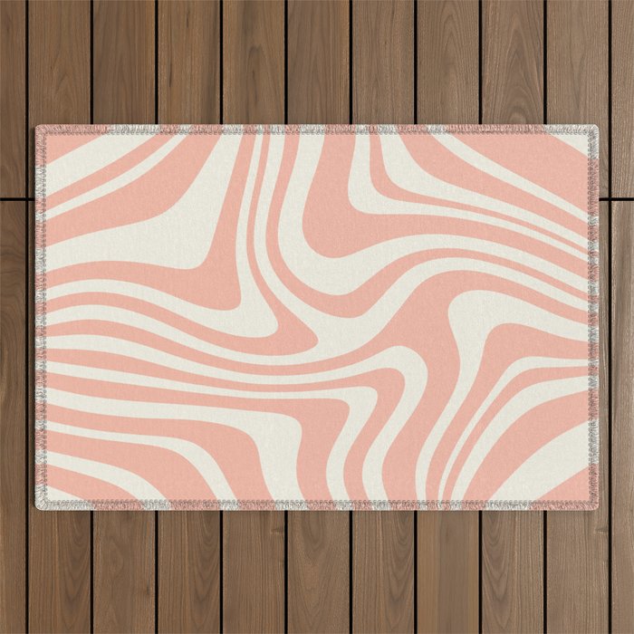 Abstract Wavy Stripes XLI Outdoor Rug Gallery Image 1
