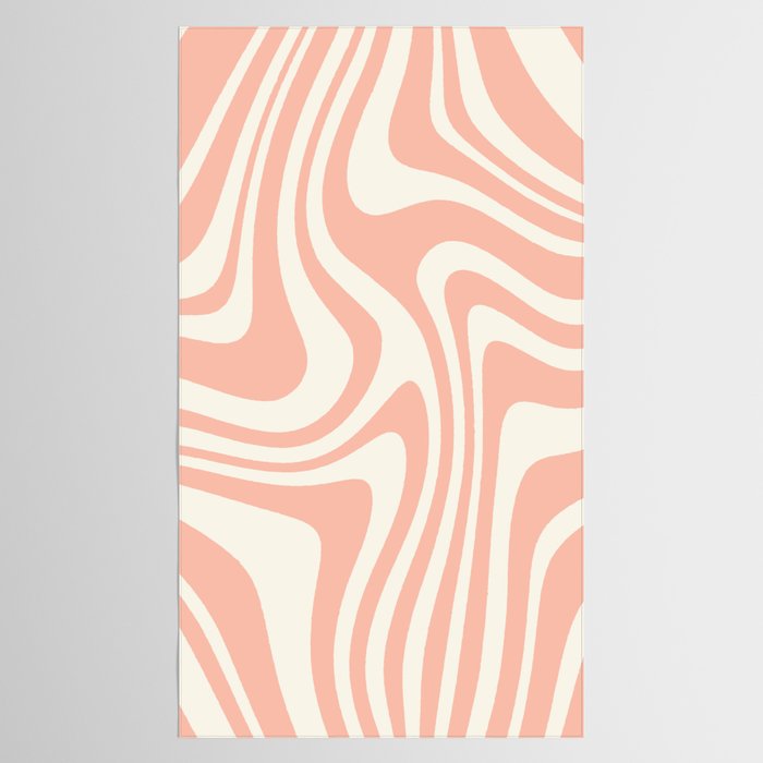 Abstract Wavy Stripes XLI Tablecloth Gallery Image 2