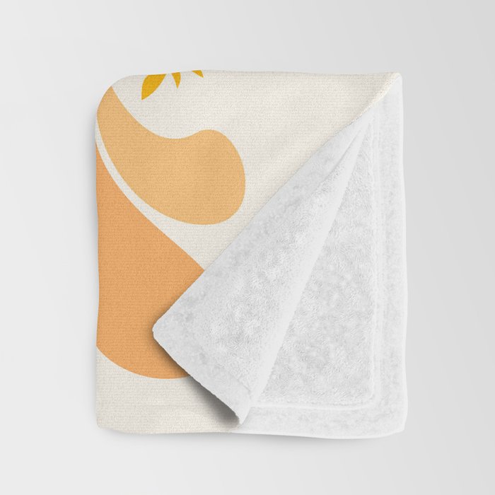 Summer Wildflowers in Golden Yellow Throw Blanket Gallery Image 3
