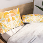 Summer Wildflowers in Golden Yellow Pillow Sham Gallery Image 2