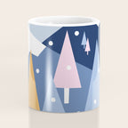 Snowy mountains and trees Coffee Mug Gallery Image 4