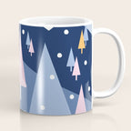 Snowy mountains and trees Coffee Mug Gallery Image 1