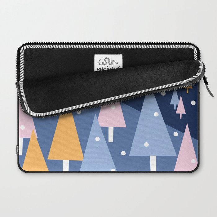 Snowy mountains and trees Laptop Sleeve Gallery Image 2