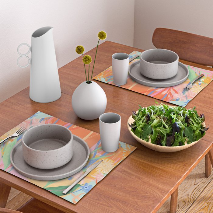 Whimsical Flower Vase Placemat Gallery Image 2
