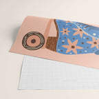 Retro Roller Skates - Blue & Peach Palette Wrapping Paper Gallery Image 2