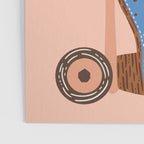 Retro Roller Skates - Blue & Peach Palette Poster Gallery Image 3