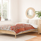 Q'ashqai Snow Leopard Persian Animal Rug Print Duvet Cover Gallery Image 2
