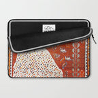 Q'ashqai Snow Leopard Persian Animal Rug Print Laptop Sleeve Gallery Image 2