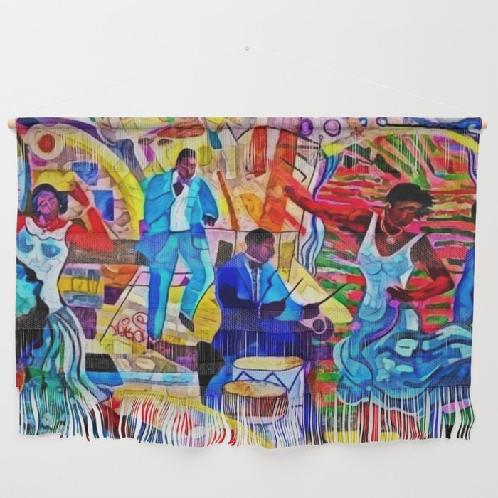 African-American 'The Spirit of Harlem' Historical Mural Portrait Wall Hanging Gallery Image 1