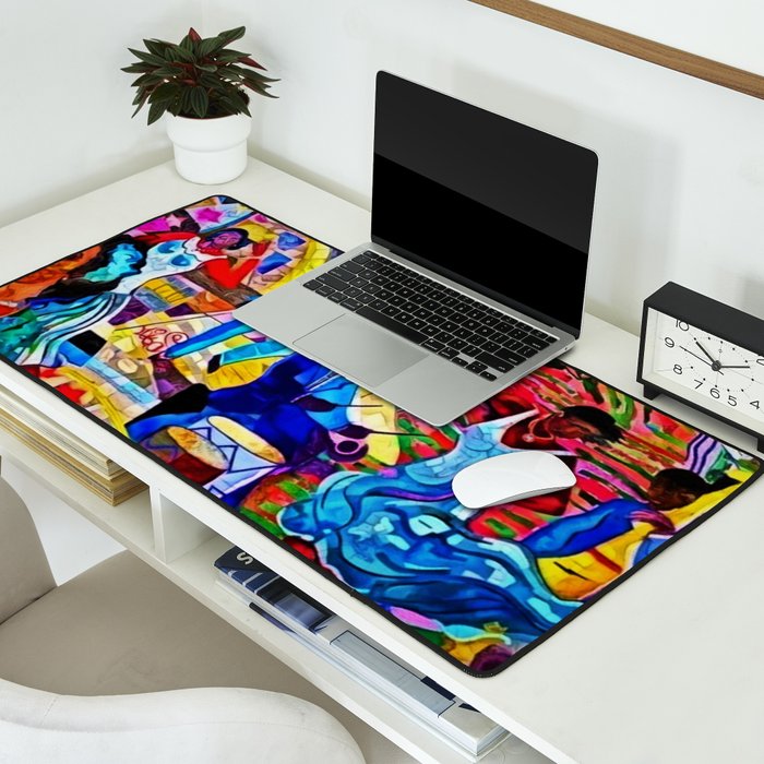 African-American 'The Spirit of Harlem' Historical Mural Portrait Desk Mat Gallery Image 2