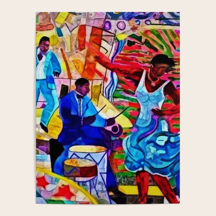 African-American 'The Spirit of Harlem' Historical Mural Portrait Poster Gallery Image 4