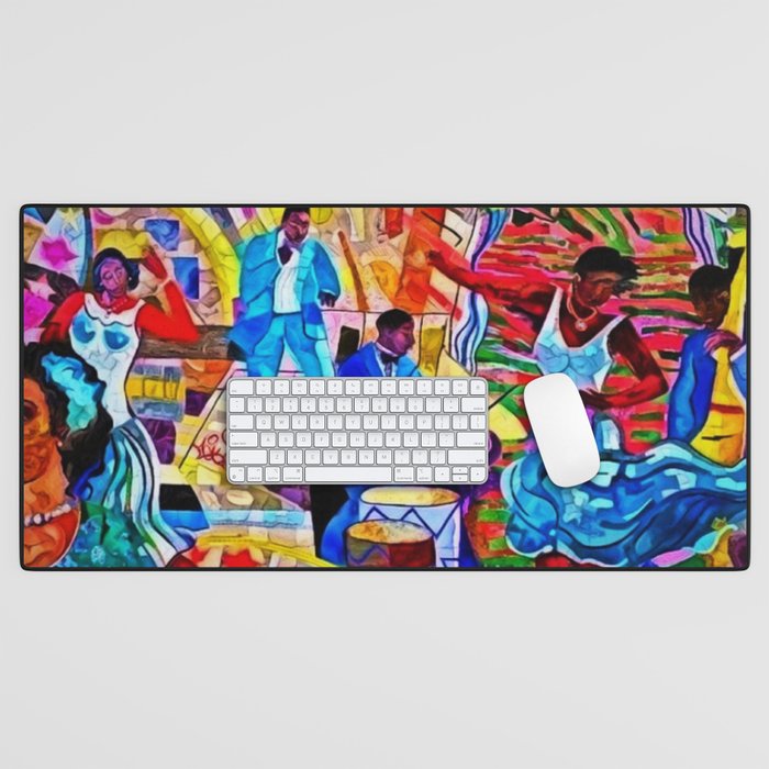 African-American 'The Spirit of Harlem' Historical Mural Portrait Desk Mat Gallery Image 1