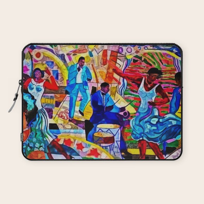 African-American 'The Spirit of Harlem' Historical Mural Portrait Laptop Sleeve Gallery Image 1
