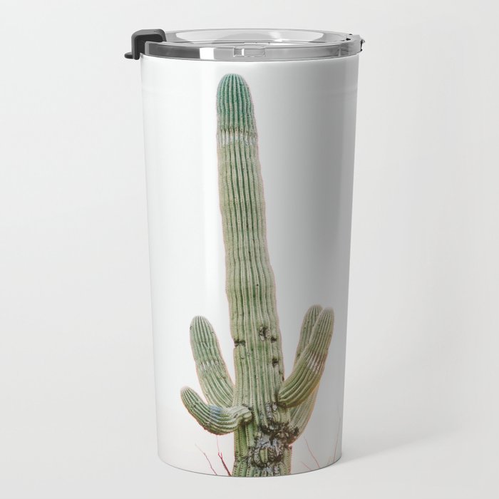 saguaro print, cactus print, botanical print, desert print, desert art, cactus wall art, arizona Travel Mug Gallery Image 3