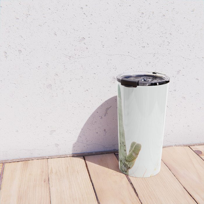 saguaro print, cactus print, botanical print, desert print, desert art, cactus wall art, arizona Travel Mug Gallery Image 4