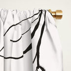 Abstract Shapes and Leaves 2 Window Curtain Gallery Image 2