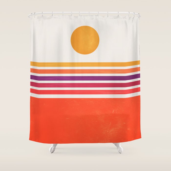California Sunrise Shower Curtain Gallery Image 1