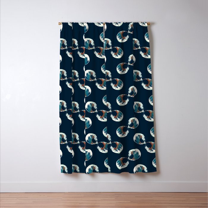 The Wave is forever Window Curtain Gallery Image 3