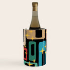 Retro Mid Century Modern Abstract Pattern 223 Wine Chiller Gallery Image 2