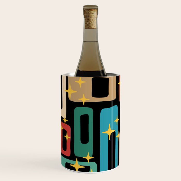 Retro Mid Century Modern Abstract Pattern 223 Wine Chiller Gallery Image 2