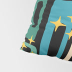 Retro Mid Century Modern Abstract Pattern 223 Pillow Sham Gallery Image 4