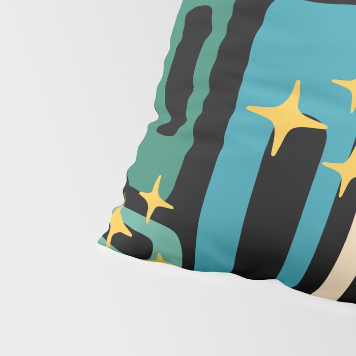 Retro Mid Century Modern Abstract Pattern 223 Pillow Sham Gallery Image 4