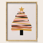Ribbon Christmas Tree - neutrals Serving Tray Gallery Image 1