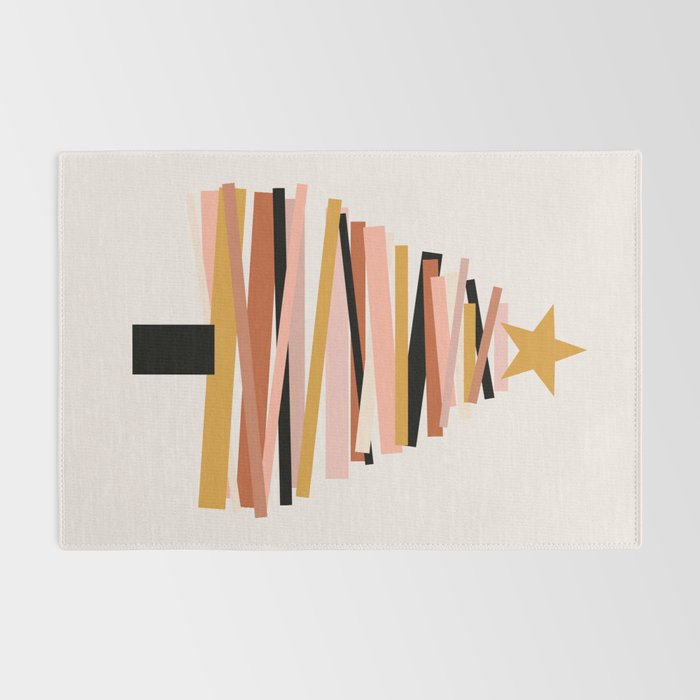 Ribbon Christmas Tree - neutrals Rug Gallery Image 2