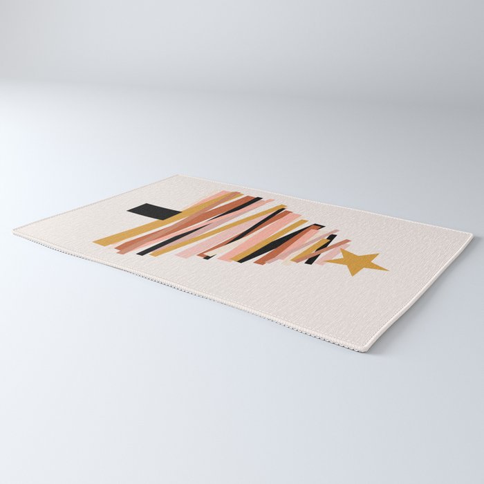 Ribbon Christmas Tree - neutrals Rug Gallery Image 3
