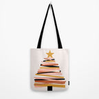 Ribbon Christmas Tree - neutrals Tote Bag Gallery Image 2
