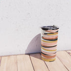 Ribbon Christmas Tree - neutrals Travel Mug Gallery Image 4