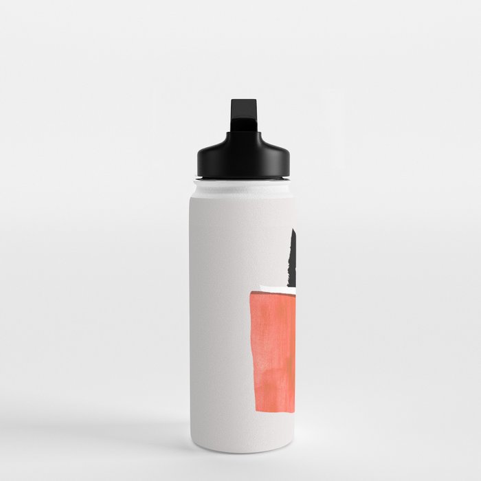 Cat reading book Water Bottle Gallery Image 3