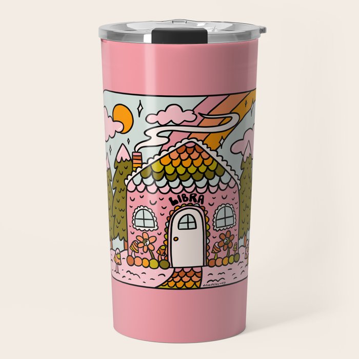 Libra Gingerbread House Travel Mug Gallery Image 1