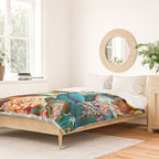 FLORAL AND BIRDS XV Duvet Cover Gallery Image 2