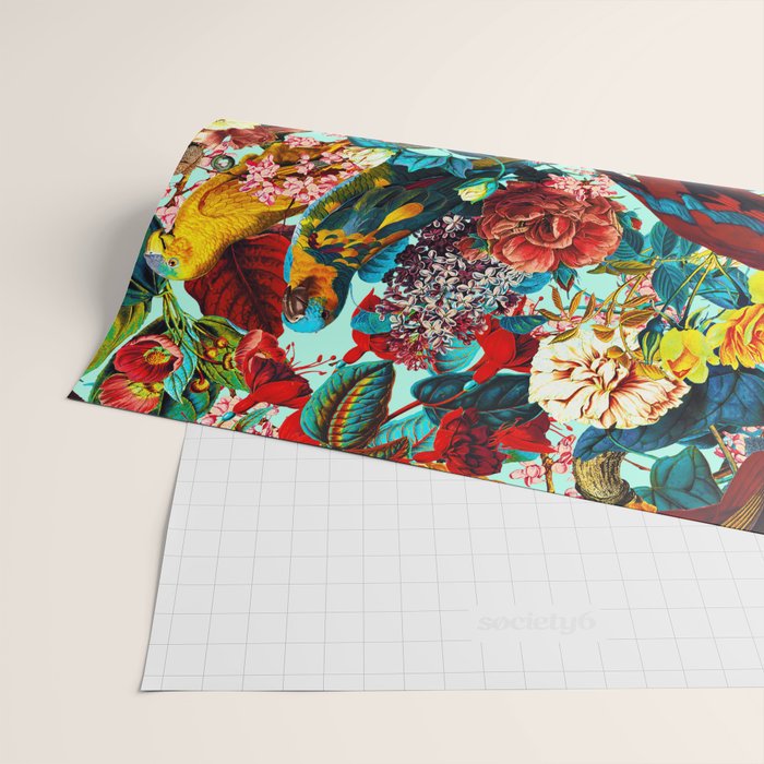 FLORAL AND BIRDS XV Wrapping Paper Gallery Image 2