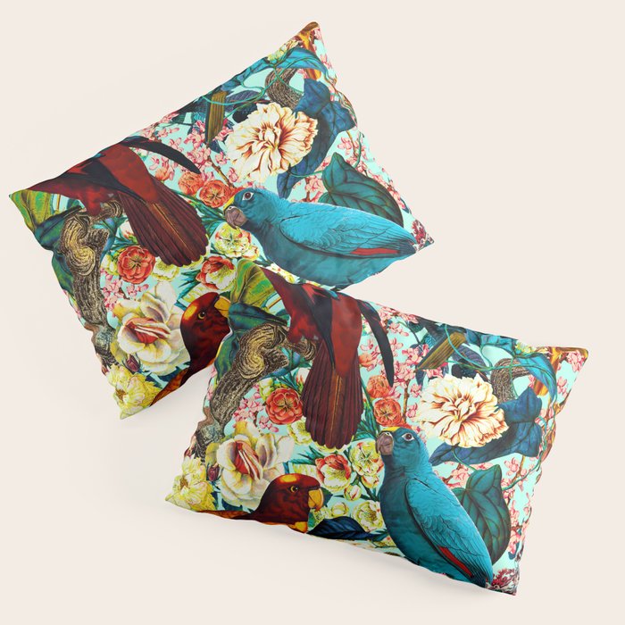 FLORAL AND BIRDS XV Pillow Sham Gallery Image 3
