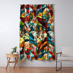 FLORAL AND BIRDS XV Window Curtain Gallery Image 5