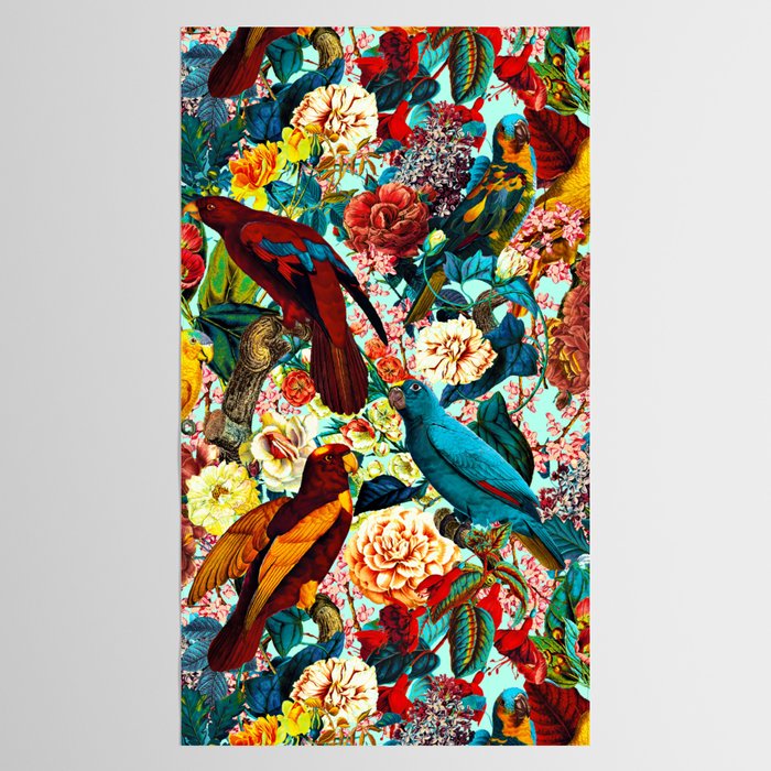 FLORAL AND BIRDS XV Tablecloth Gallery Image 2