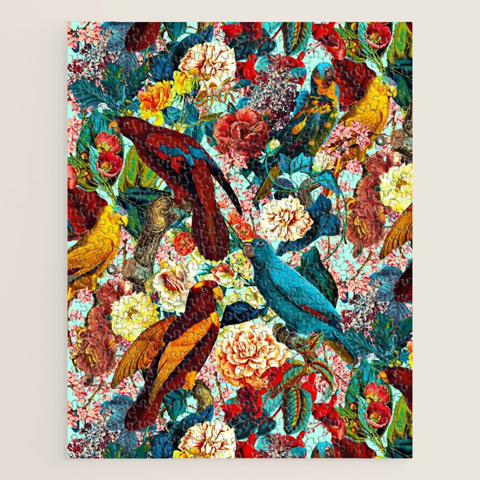 FLORAL AND BIRDS XV Jigsaw Puzzle Gallery Image 1