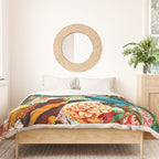 FLORAL AND BIRDS XV Duvet Cover Gallery Image 3