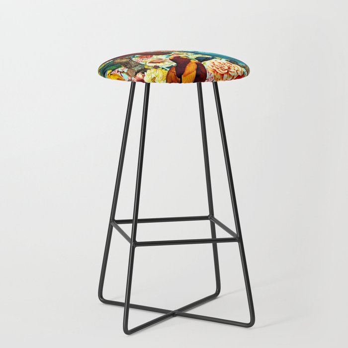 FLORAL AND BIRDS XV Stool Gallery Image 1