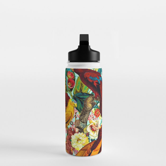 FLORAL AND BIRDS XV Water Bottle Gallery Image 3